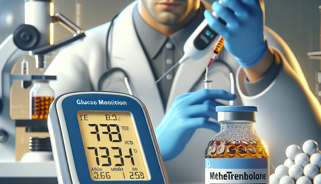 Blood glucose monitoring with methyltrenbolone