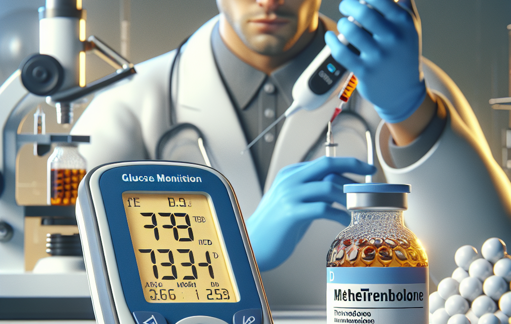 Blood glucose monitoring with methyltrenbolone