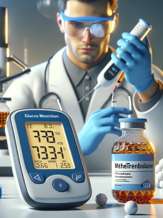 Blood glucose monitoring with methyltrenbolone