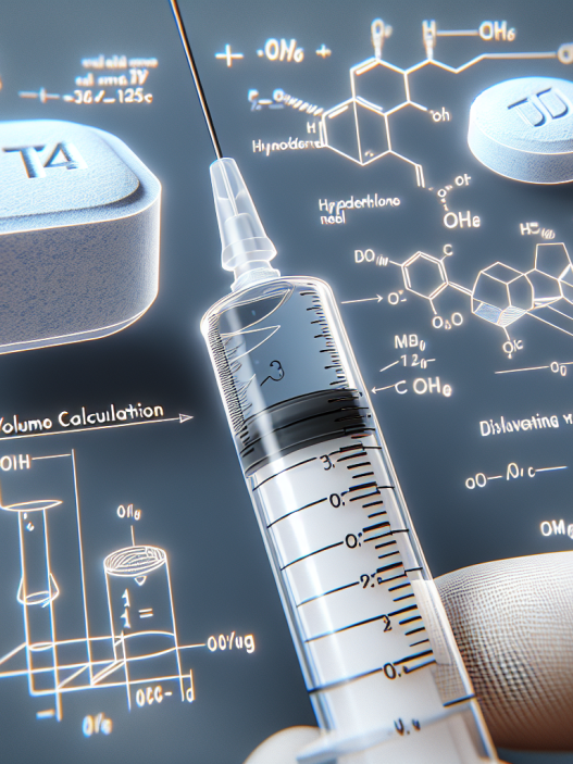 Volume calculation for oxymetholone compresse injections