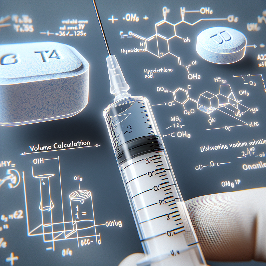 Volume calculation for oxymetholone compresse injections