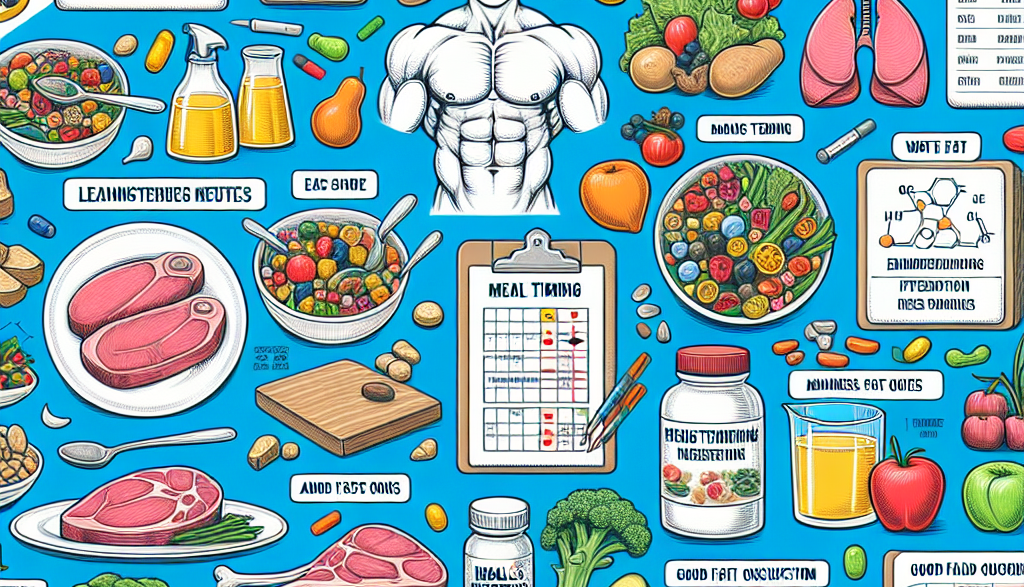 Diet optimization while using trestolone enantato