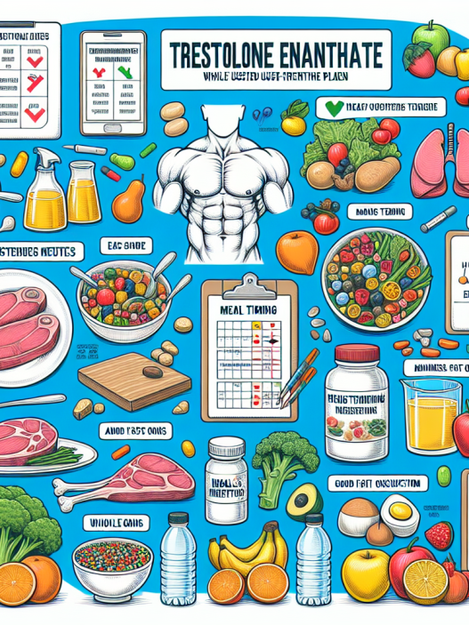 Diet optimization while using trestolone enantato